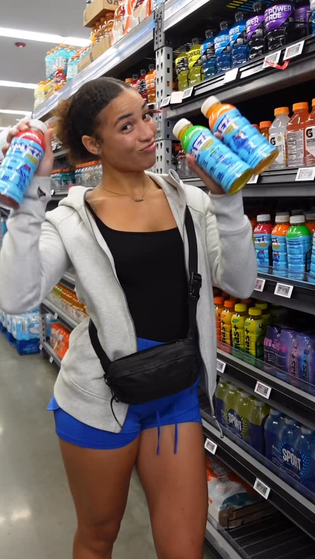 Instagram post by @amiahsimmonss for 98Strong. Caption reads: the pickup before pickup ➡️ @Walmart run for PLEZi....