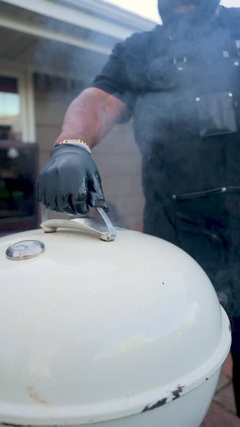 Instagram post by @thyronmathew for SoFabMedia. Caption reads: Wife thinks the grill’s clean… but it’s not 😳😨....