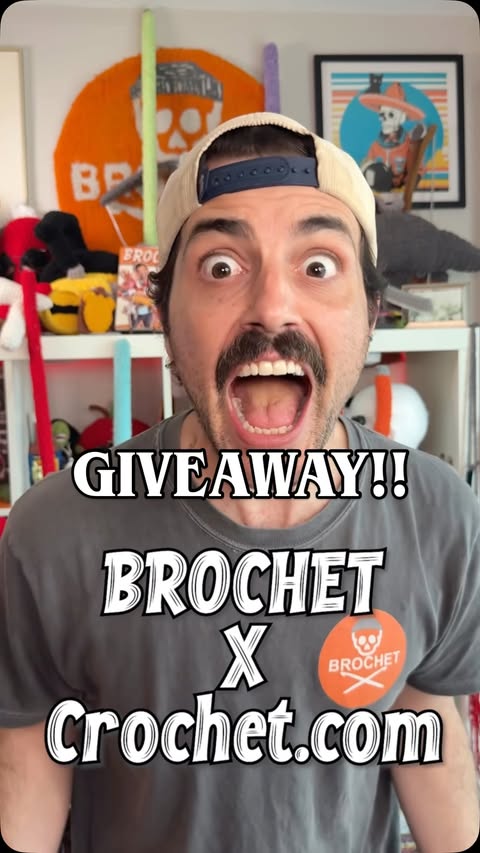 Instagram post by @brochetcroxet for Crochet. Caption reads: 🚨GIVEAWAY CLOSED🚨
Thanks for entering!! And....