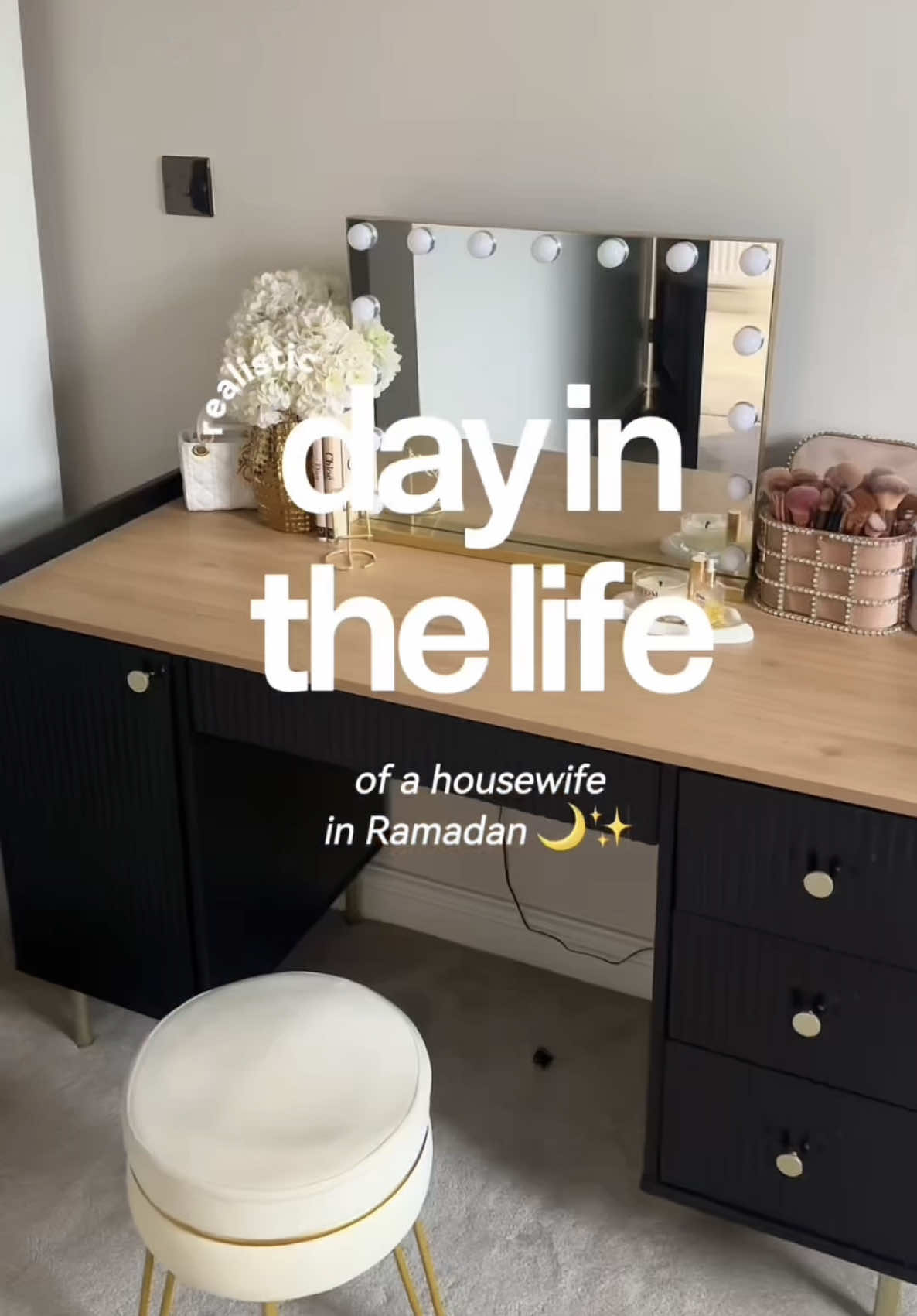 TikTok post by @lifewithsadiax for Rhode. Caption reads: [...] 🤍✨ @L’Oreal Paris Makeup & Hair @RHODE @Vax....