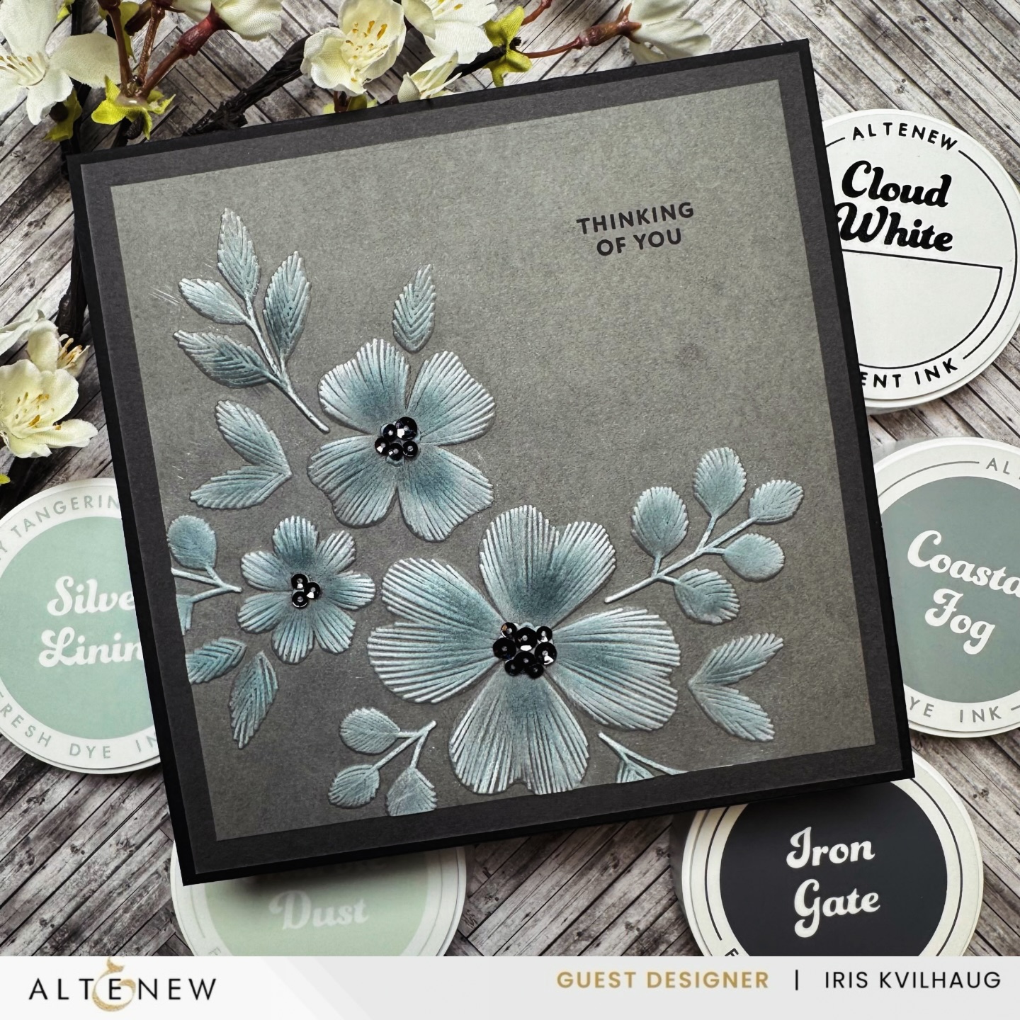 Instagram post by @iriskvilhaug for Altenew. Caption reads: Ad @altenewllc 

Today I’m so excited to share....