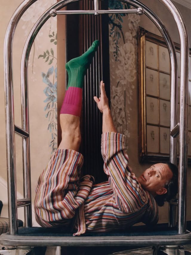 Instagram post by @ewanventers for Paul Smith. Caption reads: #stripemonday @paulsmithdesign #gifts #fashion....