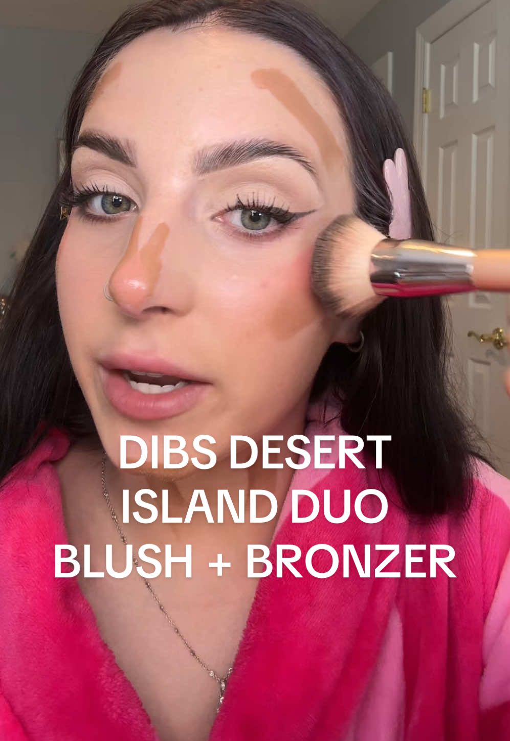TikTok post by @lexirosenstein for DIBS Beauty. Caption reads: [...] fool proof Using shade 3! @DIBSBEAUTY....