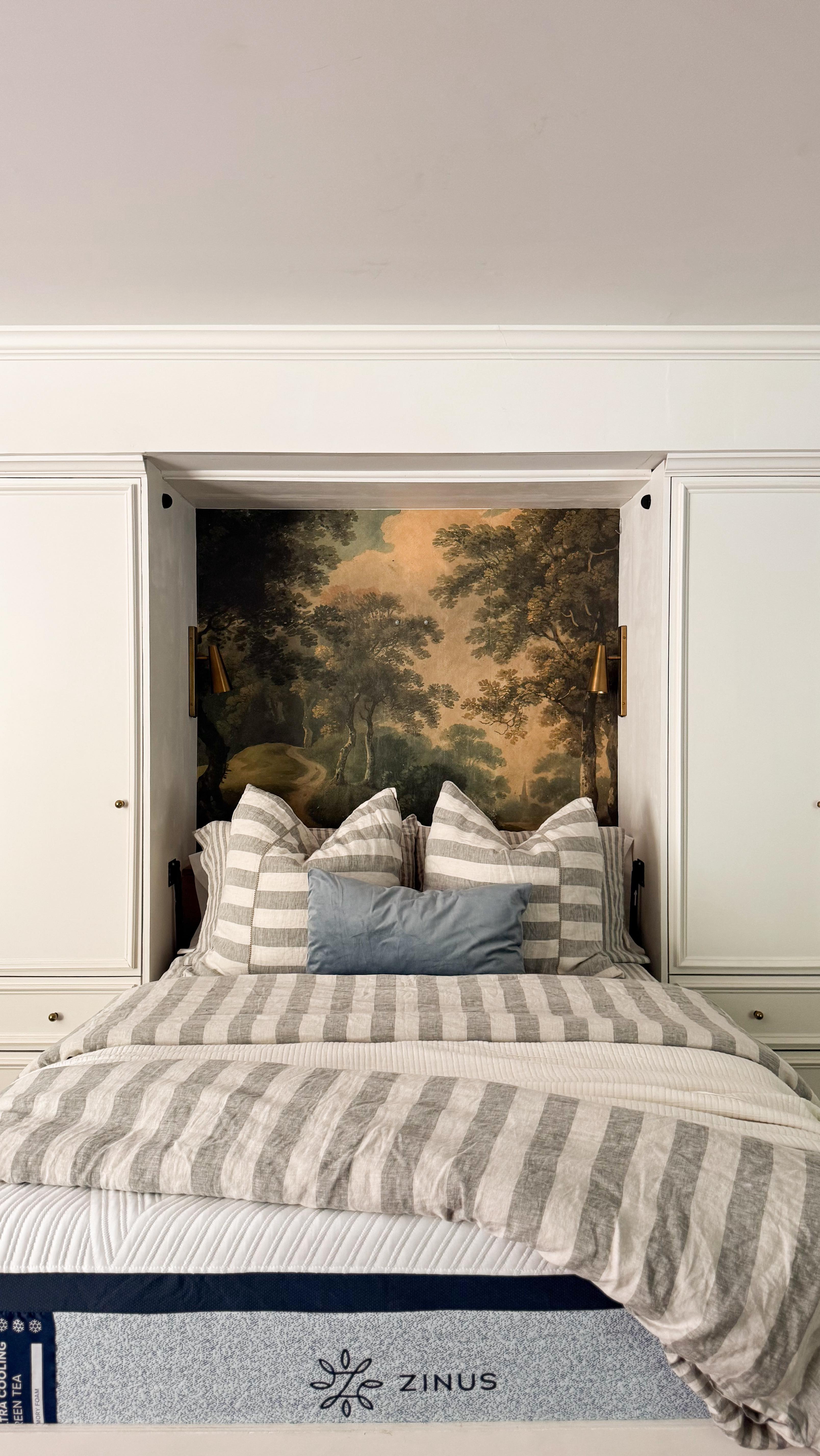 Instagram post by @cassmakeshome for Zinus. Caption reads: Not joking when I say I’ve been hanging out down....