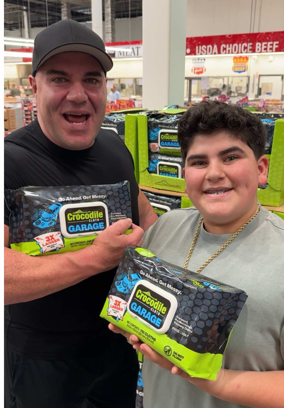 TikTok post by @a.j.befumo for Crocodile Cloth. Caption reads: Crocodile Cloth Brings The BOOM! 💥 With Their....