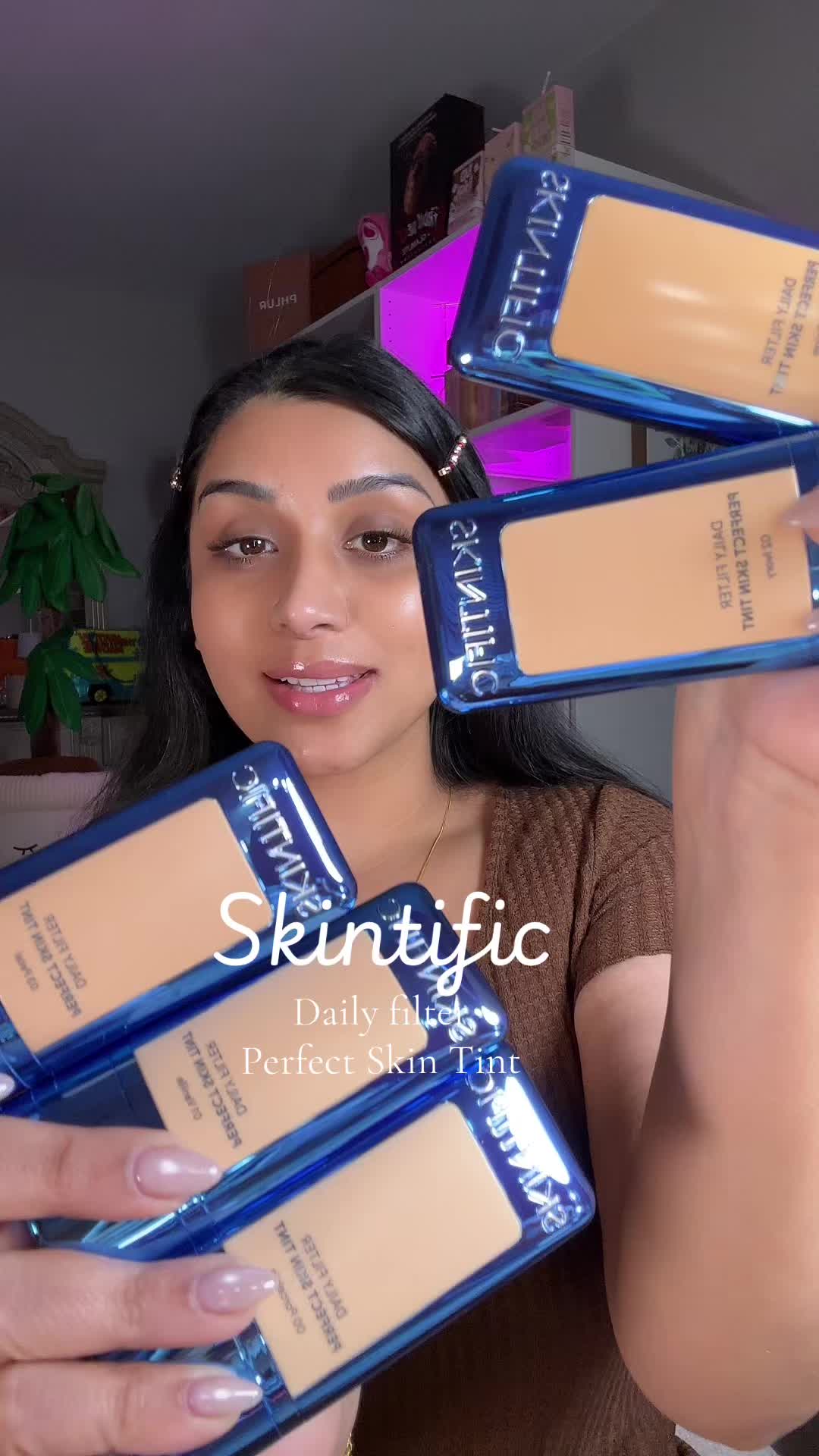 TikTok post by @annekoii for Skintific. Caption reads: @SKINTIFIC Official [...].