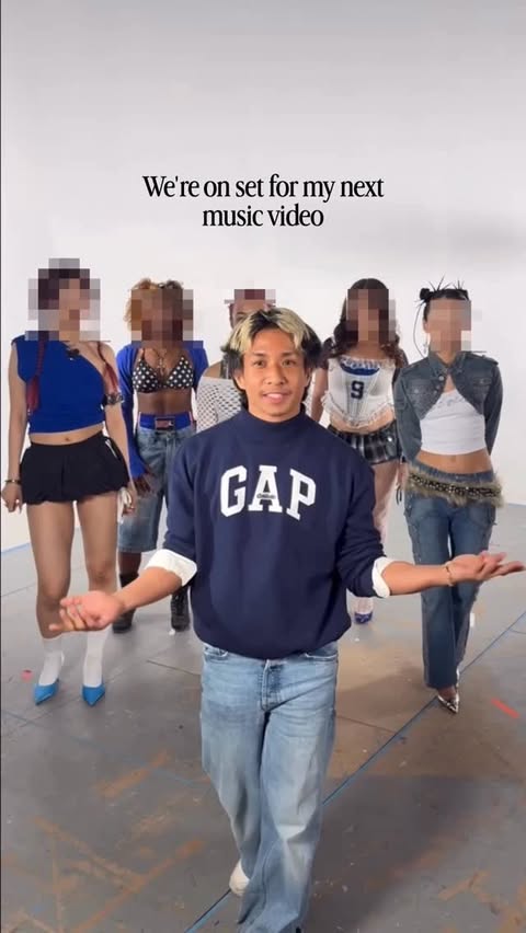 Instagram post by @jeffrey.pelayo for GAP. Caption reads: I’m to excited partner with @gap #ad as they....