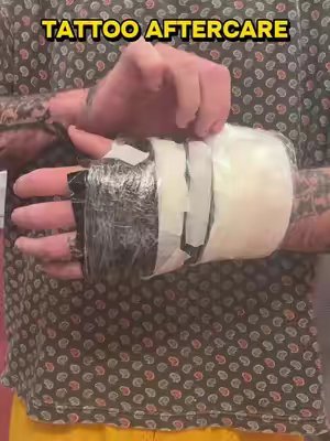 TikTok post by @silk.sucks for Mad Rabbit. Caption reads: [...] care of my tattoos with the help of @Mad....