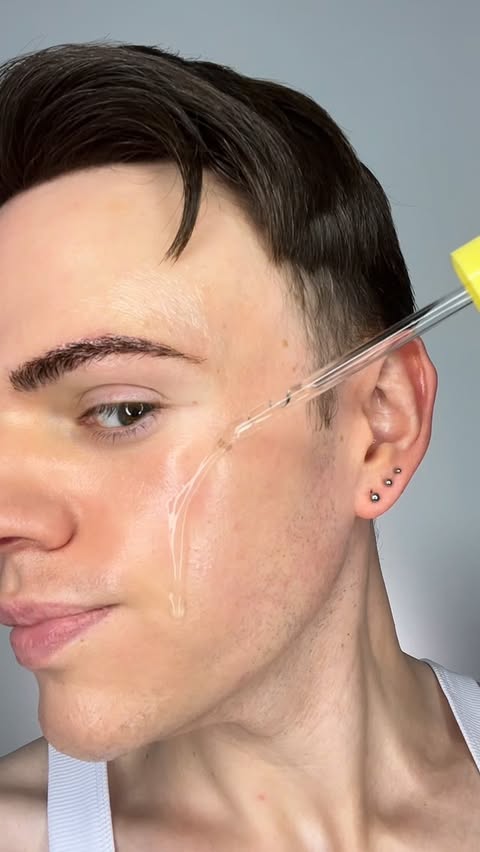 Instagram post by @joshwastjames for APRILSKIN. Caption reads: [...] acne‑clearing pair. Begin with the APRILSKIN....