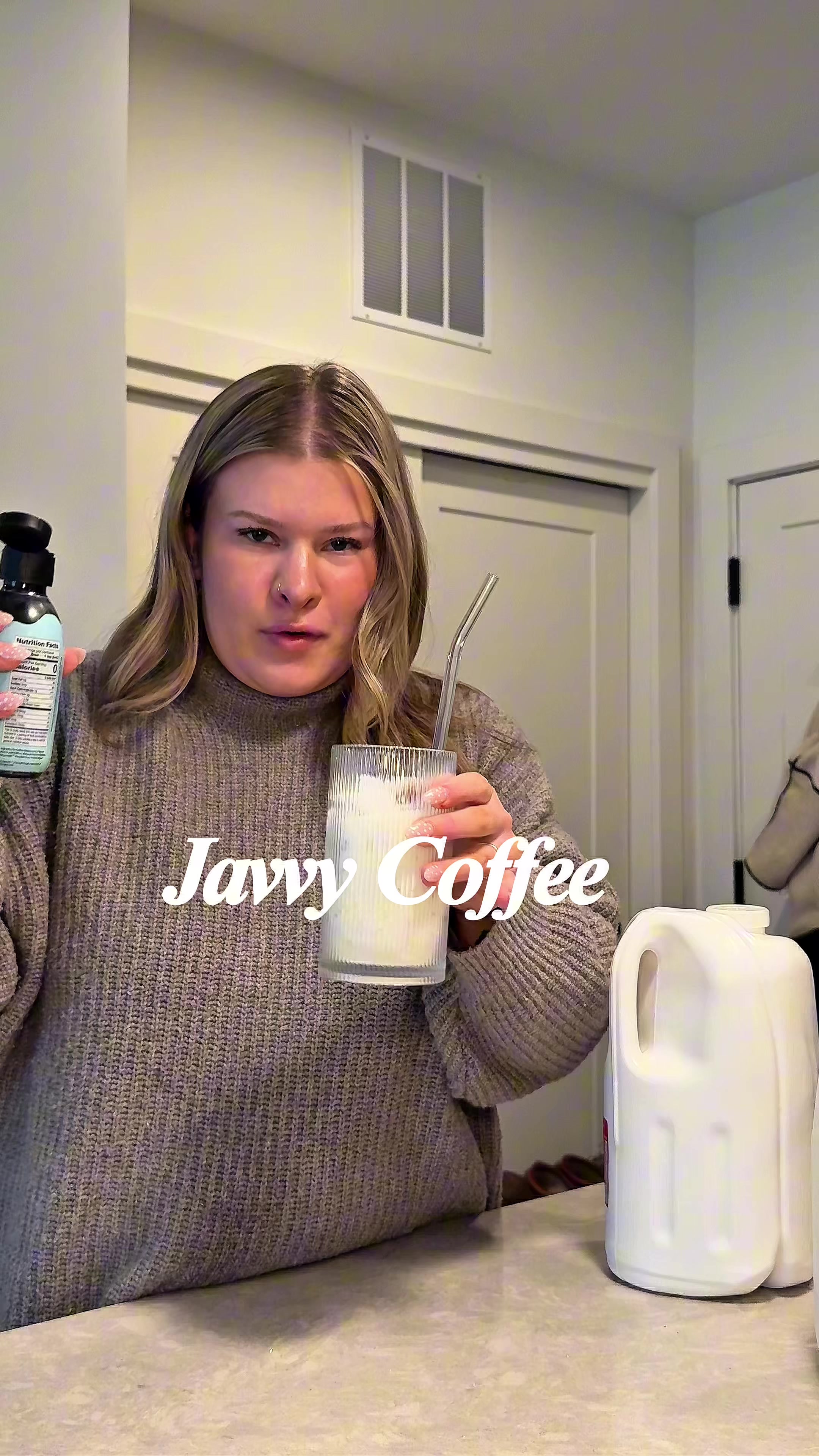 TikTok post by @starterceo for Javy Coffee. Caption reads: This is so genius omg  My code is OLIVIA21918 and....