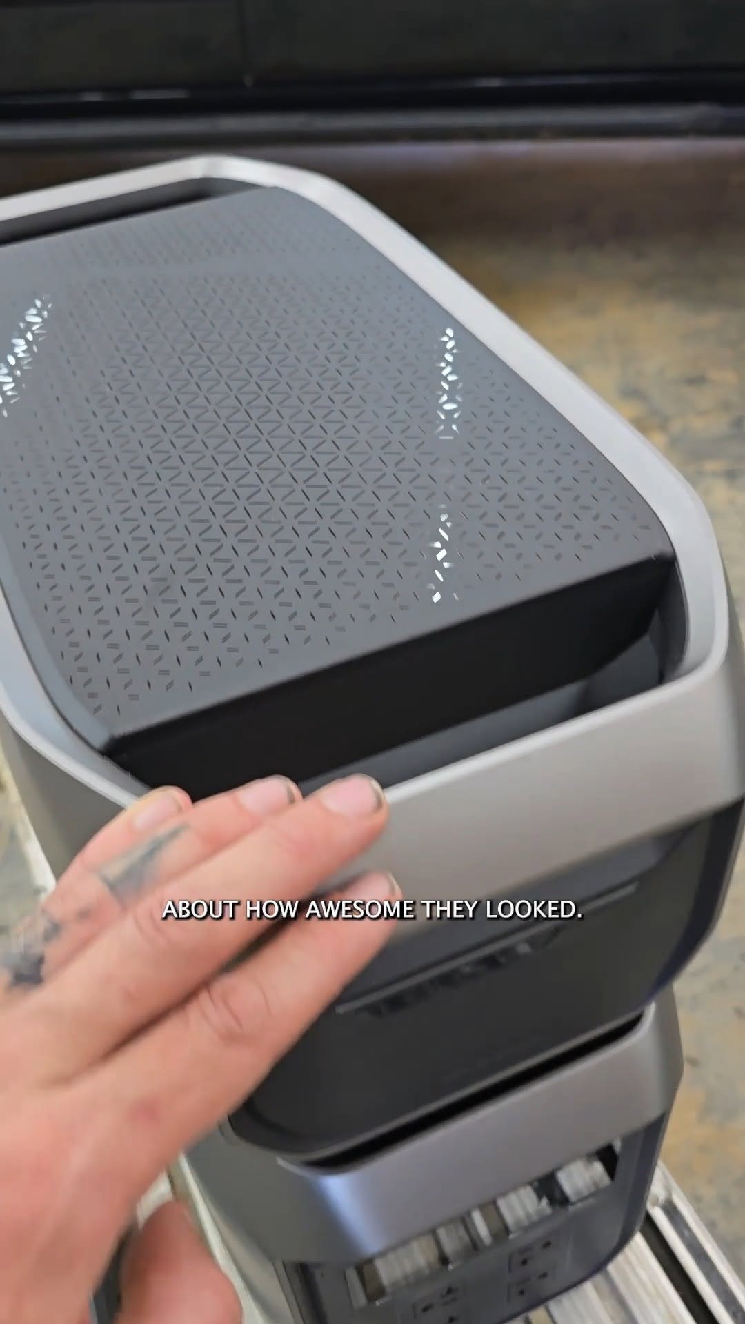 Instagram post by @natepetroski for EcoFlow. Caption reads: Redefine power backup with the all-new EcoFlow....