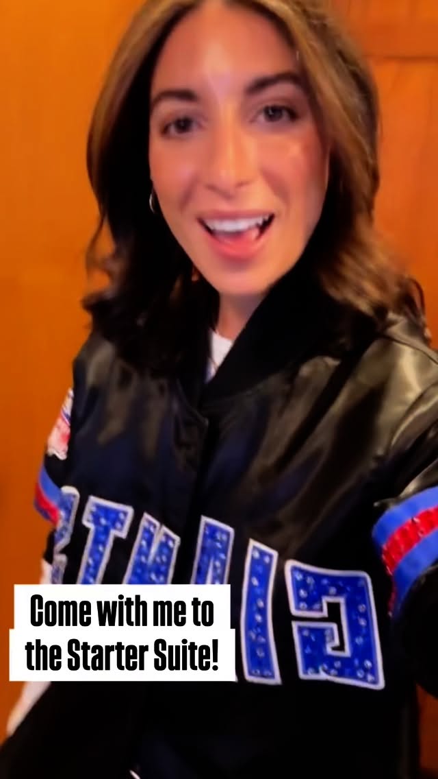 Instagram post by @newyorkgiantsfangirl for Starter. Caption reads: NOBODY does it like @starterofficial @nygiants !!....