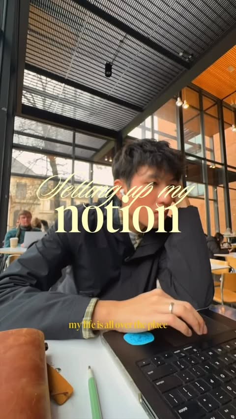 Instagram post by @ethanchengluong for Notion. Caption reads: As a full time grad student @notionhq makes....