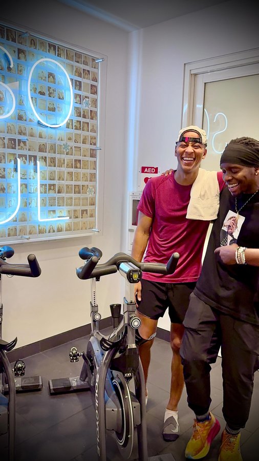 Instagram post by @auckvision for SoulCycle. Caption reads: [...] 🚴🏾‍♀️🏃🏾 Powered by @lululemon and....