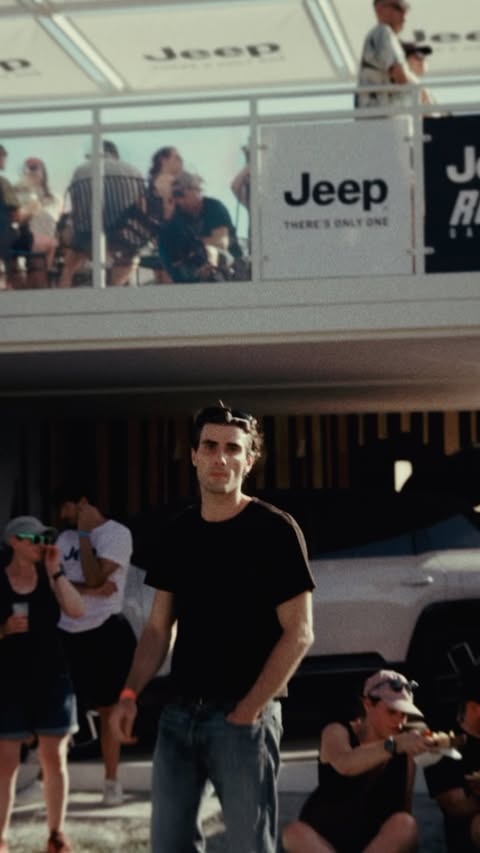 Instagram post by @cesaremmazza for Jeep. Caption reads: festival season, on the road with @jeepeurope.....
