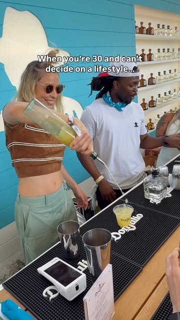 Instagram post by @blondish for Don Julio. Caption reads: why not both… balance 🤷‍♀️
#ad @donjuliotequila....