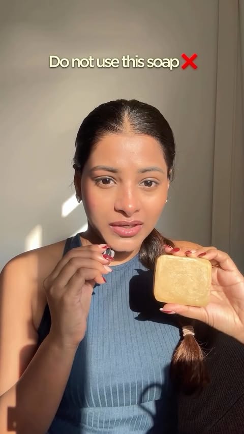 Instagram post by @bhanu_ramireddy for GHAR SOAPS. Caption reads: #ad Try this for 21 days for best results 🤌....