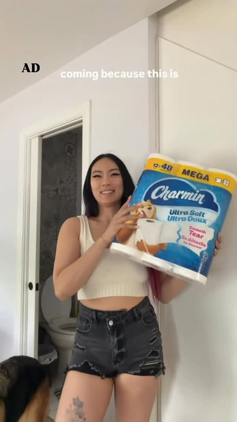 Instagram post by @life.with.ice for Charmin. Caption reads: #charminpartner @Charmin Ultra Soft has my [...].