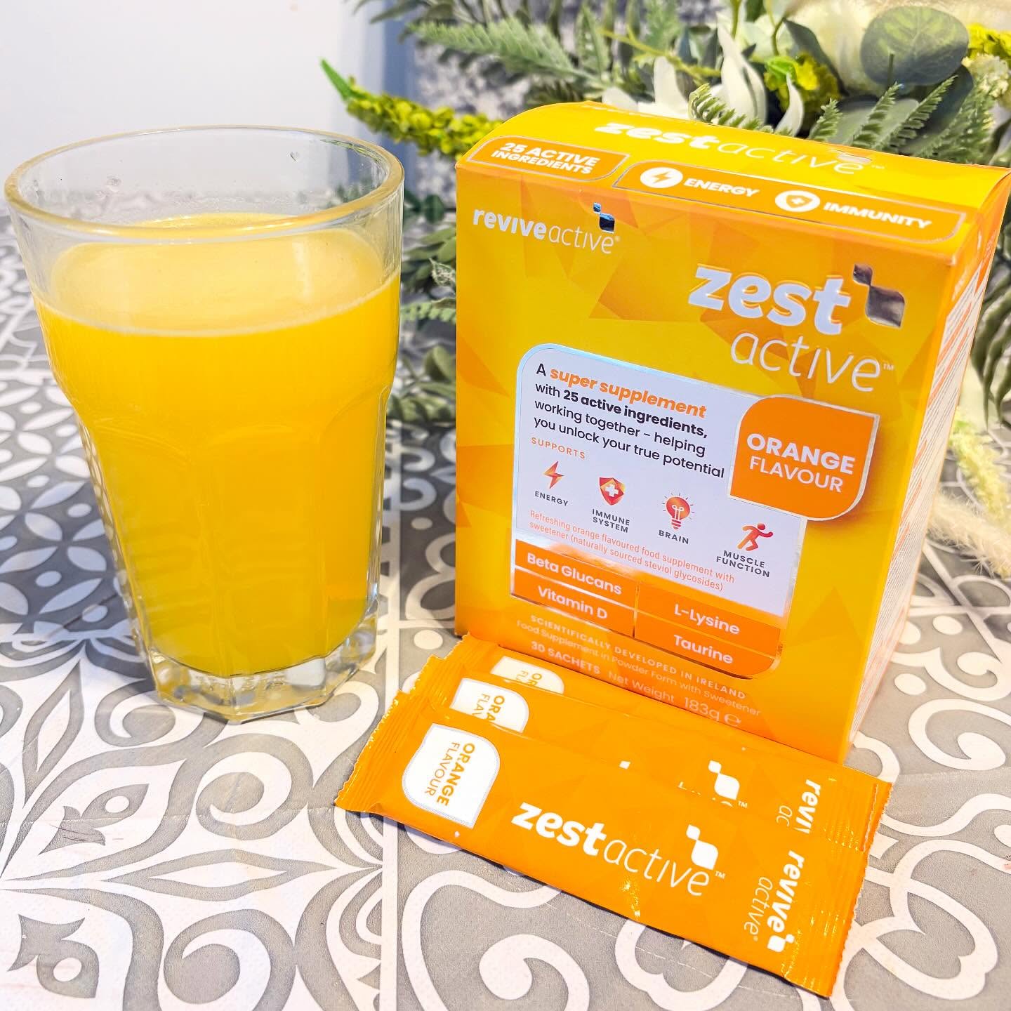 Instagram post by @streets_at_sixteen for Revive Active. Caption reads: [...] 𝓐𝓬𝓽𝓲𝓿𝓮 🧡 Zest Active from....