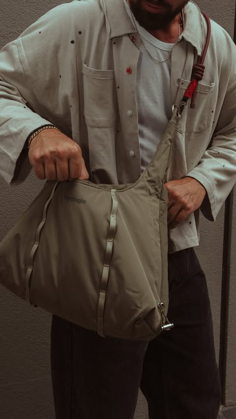 Instagram post by @dan.adkins11 for Topologie. Caption reads: [...] it. Make it yours. Love these bags #ad....