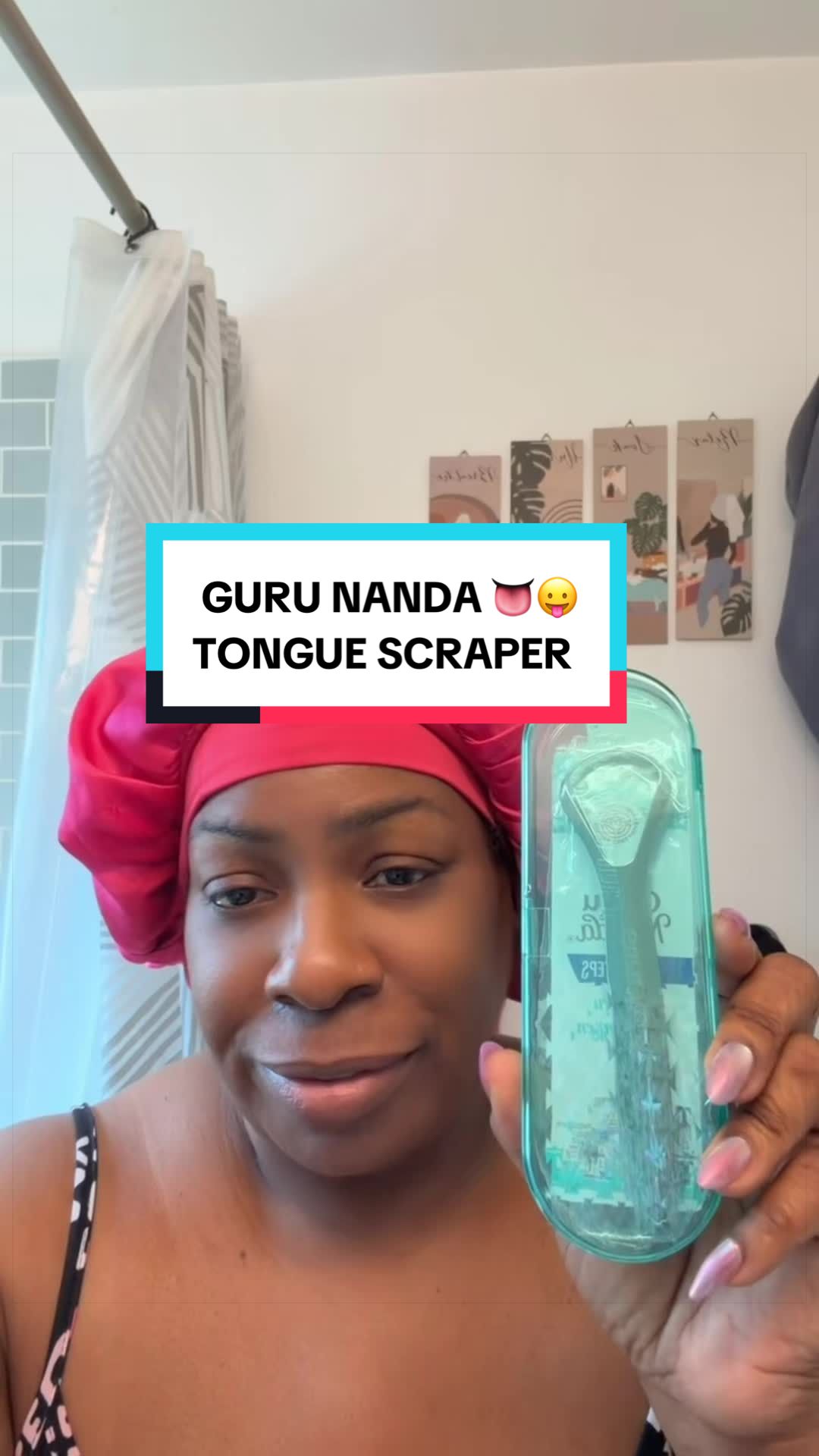 TikTok post by @nicsofancy for Gurunanda. Caption reads: [...] tongue daily… you’re missing out....