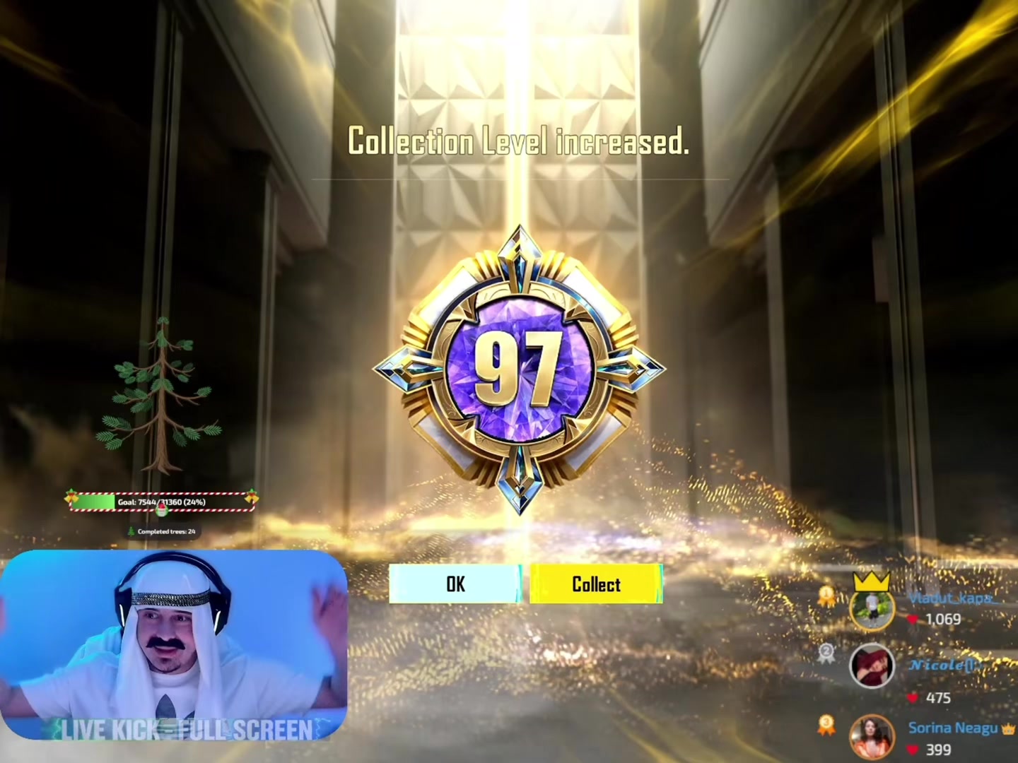 TikTok post by @aspagamingtk for PUBG MOBILE. Caption reads: [...] from ROMANIA and top 400 GLOBAL #PUBGMOBILE....