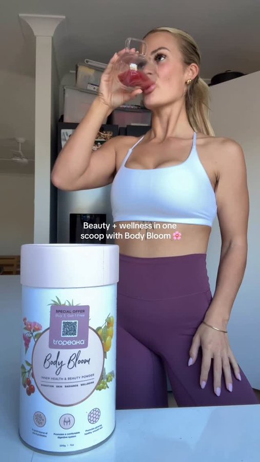 Instagram post by @zoe.nationn for Tropeaka. Caption reads: A little daily habit that makes a big difference....