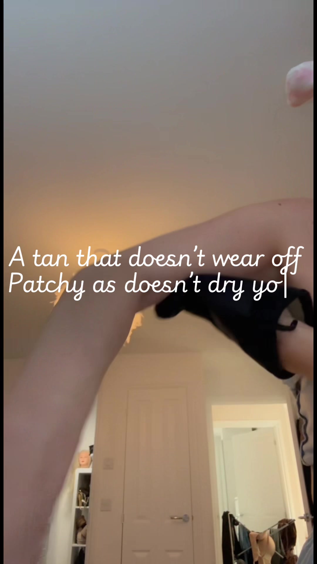 TikTok post by @sarahxsc5ht for Lazy Tan. Caption reads: [...] that patchy scaley tan wearing off. @Lazy....