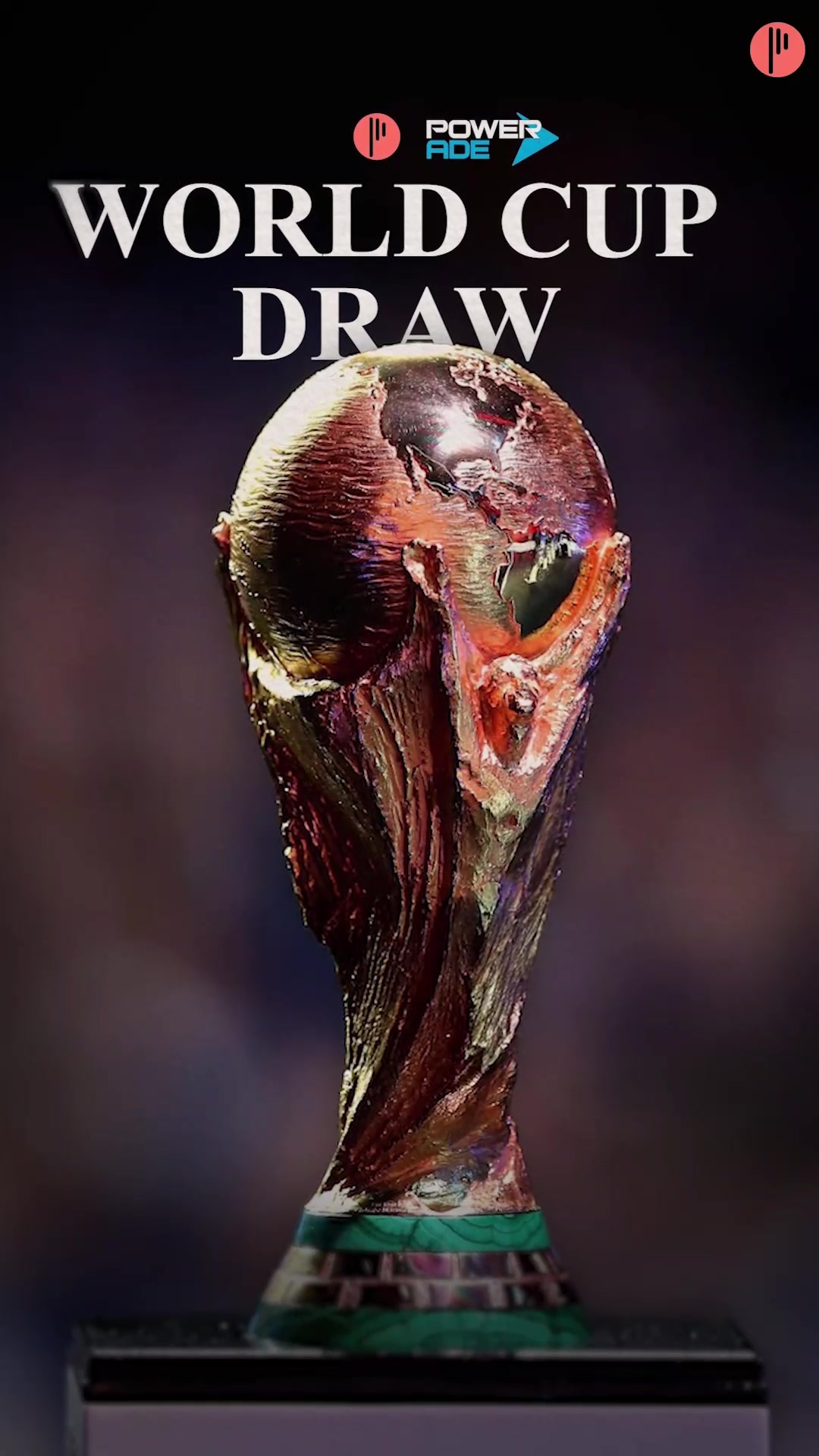 TikTok post by @pechefootball for POWERADE. Caption reads: The 2026 FIFA World Cup Might Break Every Record....