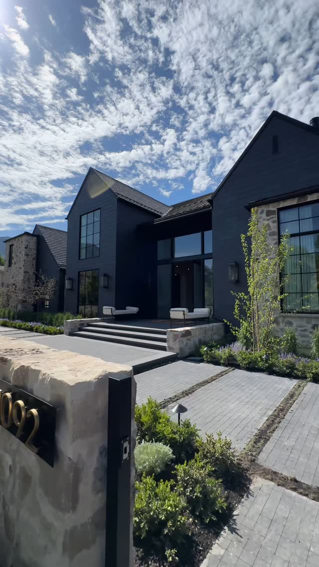 Instagram post by @paradeofhomesig for Architectural Digest. Caption reads: Sneak peek of Modern Elm. Home 25 in the @uvparade....