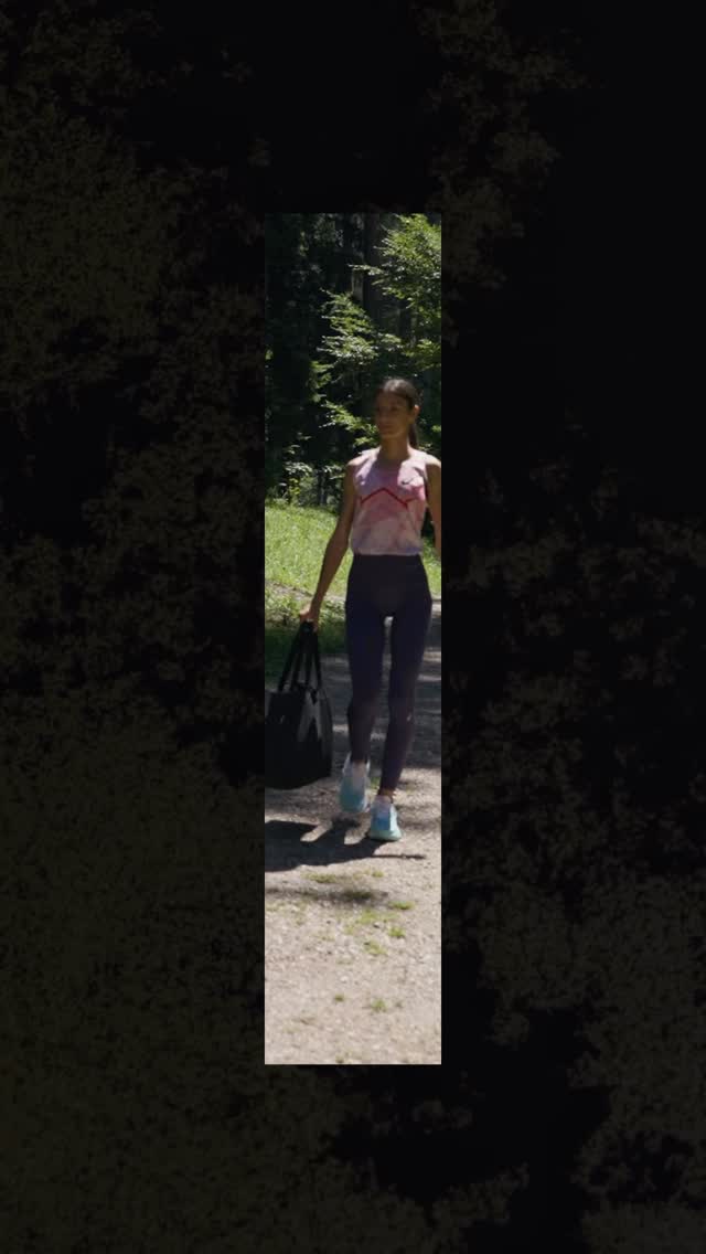 Instagram post by @nadia.battocletti for Visit Trentino. Caption reads: Wandering through @valdinon with a champion....