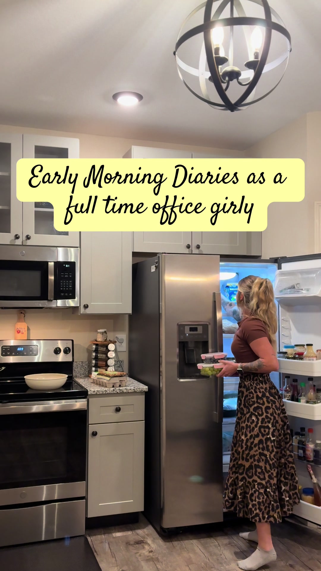 TikTok post by @keirawellman for Redchef. Caption reads: Early morning diaries💗 @Redchef Home #fyp #fypシ....