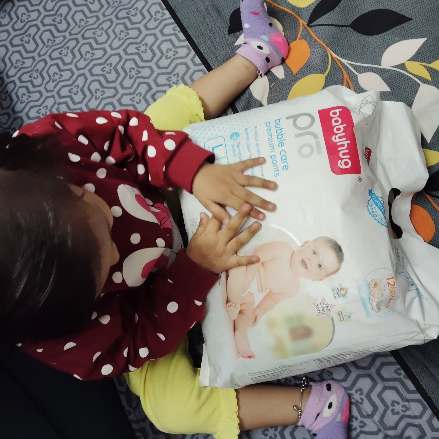 Instagram post by @divyagupta899 for Babyhug. Caption reads: #collaboration with @babyhug @FirstcryIndia As the....