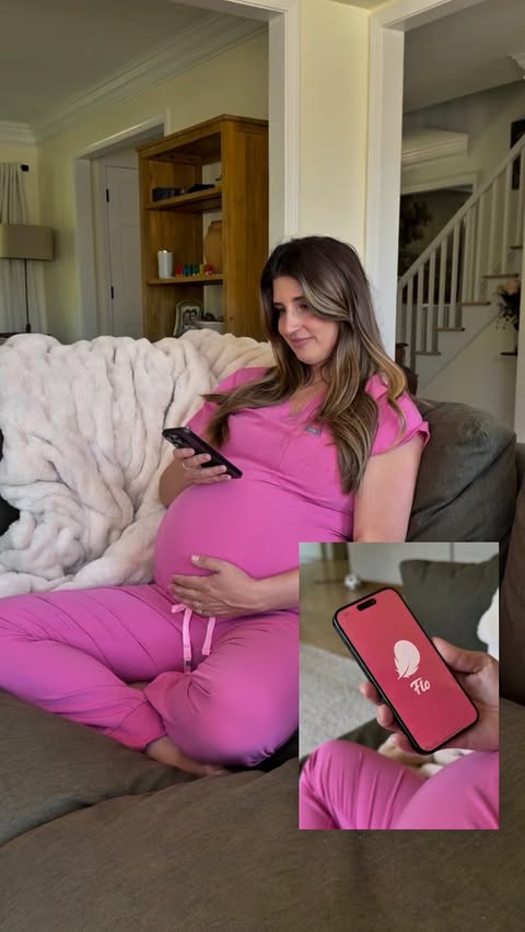 Instagram post by @nicolethemidwife for Flo App. Caption reads: [...] and still checking it almost daily 🤍....