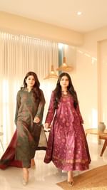 Instagram post by @exploringsisters._ for Iznik Fashion. Caption reads: [...] Fall/Winter ‘24 is ethereal by @iznikfashion....