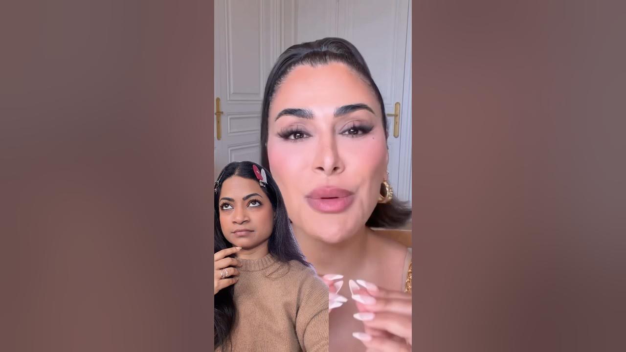 YouTube post by @paintedbypru for Huda Beauty. Caption reads: Huda Beauty Lip Contour Stain [...].