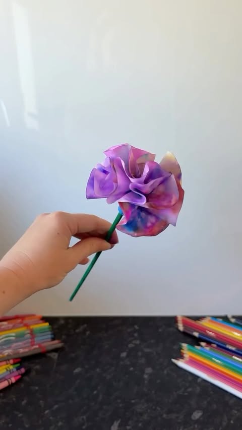 Instagram post by @stemwithm for Crayola. Caption reads: [...] and a little creative chaos - and Crayola’s....