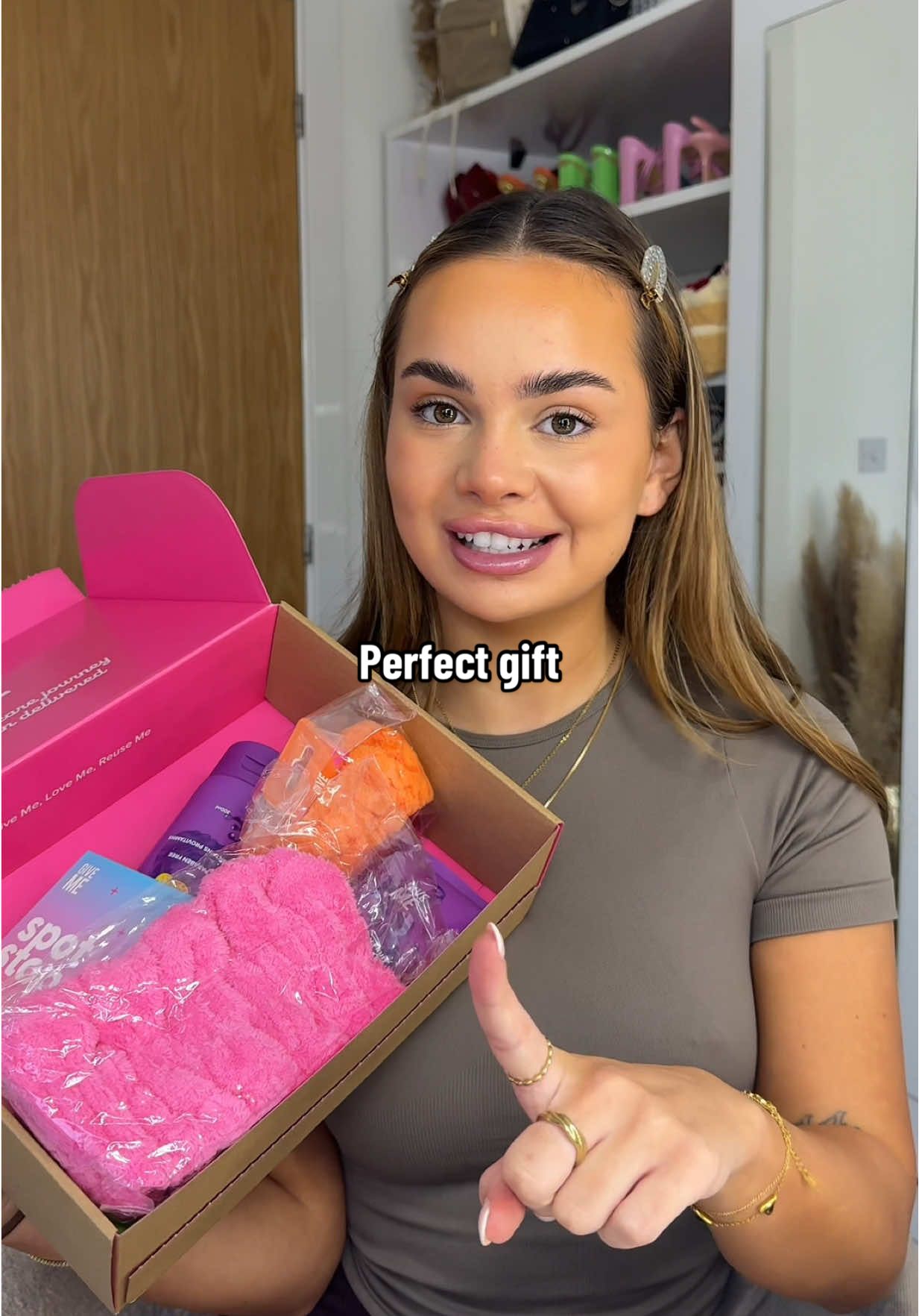 TikTok post by @maiseykendallx for Give Me Cosmetics. Caption reads: Literally the perfect gift 🥹 @Give Me Cosmetics....