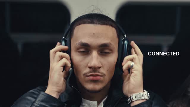 Instagram post by @adamdougui for apple. Caption reads: Apple AirPods Max #ad Shot by: @director24k [...].