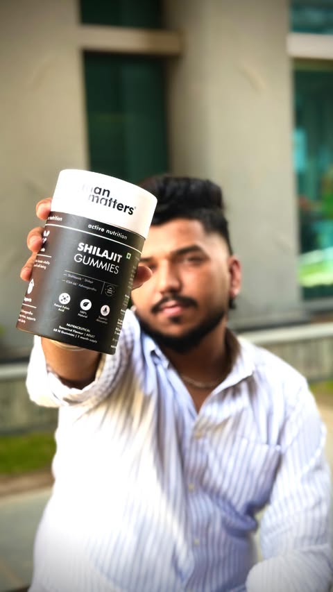 Instagram post by @amanoninsta_ for Man Matters. Caption reads: [...] & check link in bio 🔥 #ad #ManMatters....