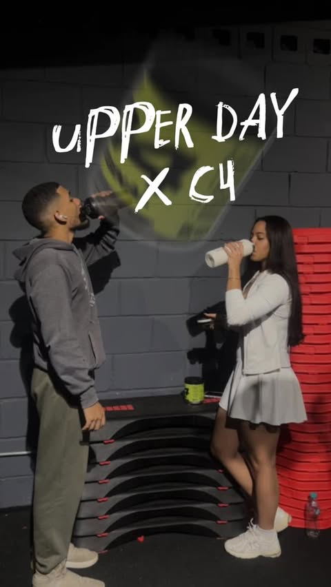 Instagram post by @crisstaveras for Cellucor. Caption reads: UPPER ON⚡️ %cd in bio!! @steve_rosario_ #c4....