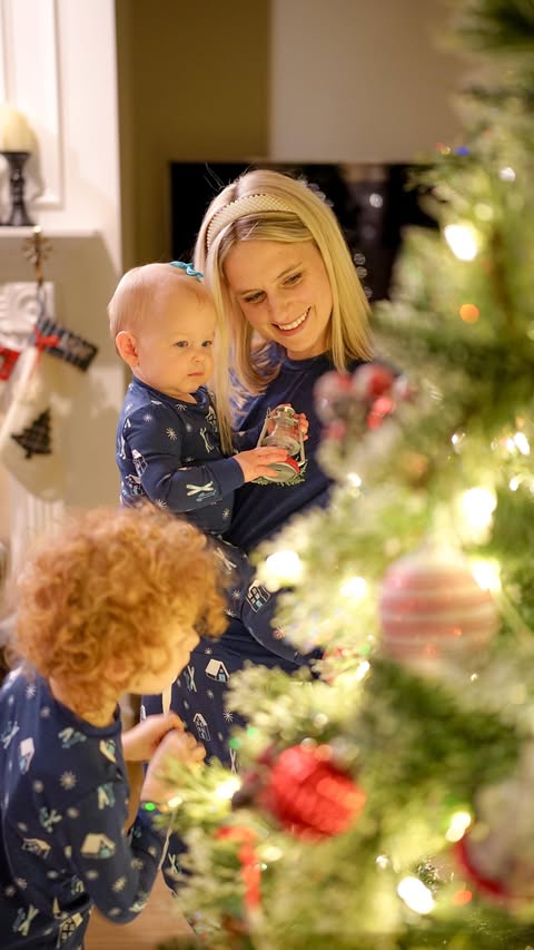 Instagram post by @kylamariecharles for Hallmark. Caption reads: #ad 🎄Traditions + 🎁 Hallmark = ❤️️️ (It’s math....