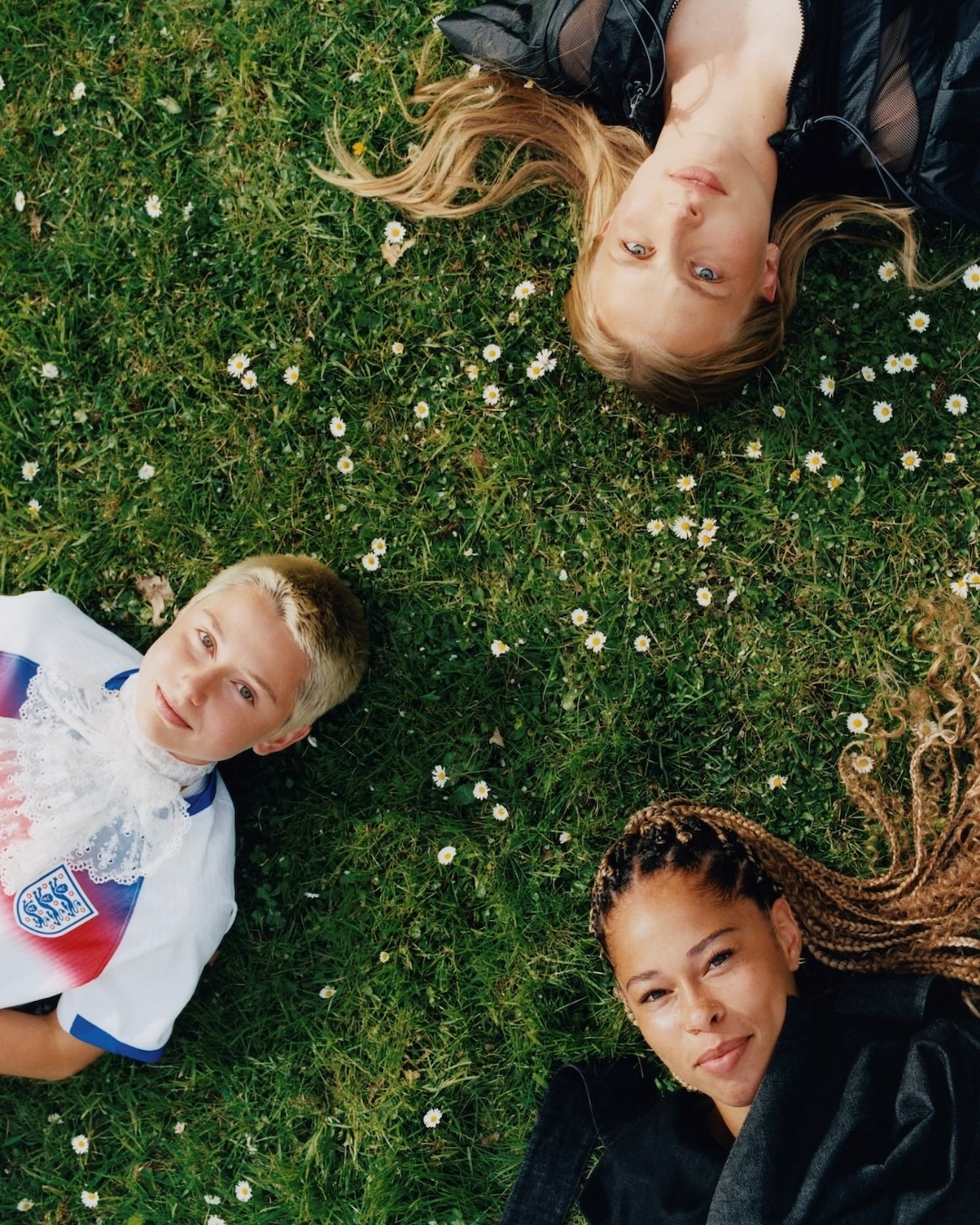 Instagram post by @lolabrown293 for Miu Miu. Caption reads: Meet England’s next generation of @lionesses....