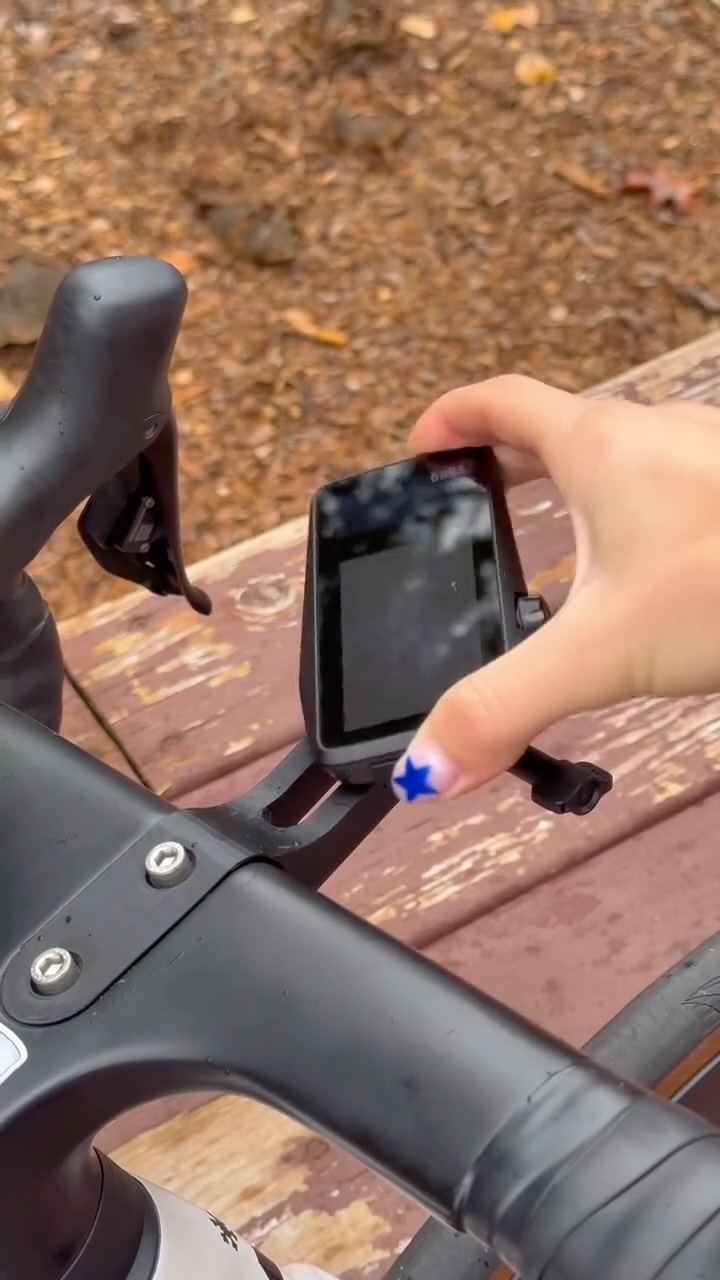 Instagram post by @romanavasyleha for COROS. Caption reads: a bike computer is a must have for elevating your....