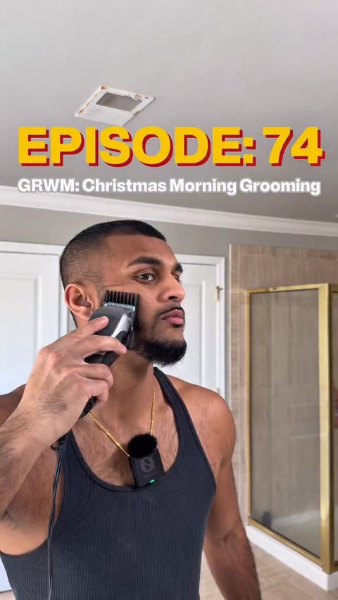 Instagram post by @yashliveslife for NIVEA MEN. Caption reads: Season 3, Episode 74: Come GRWM for Christmas....