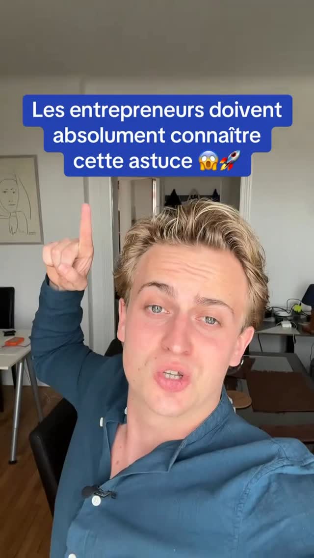 Instagram post by @maxime.astuces for Odoo. Caption reads: Les entrepreneurs doivent absolument connaître....