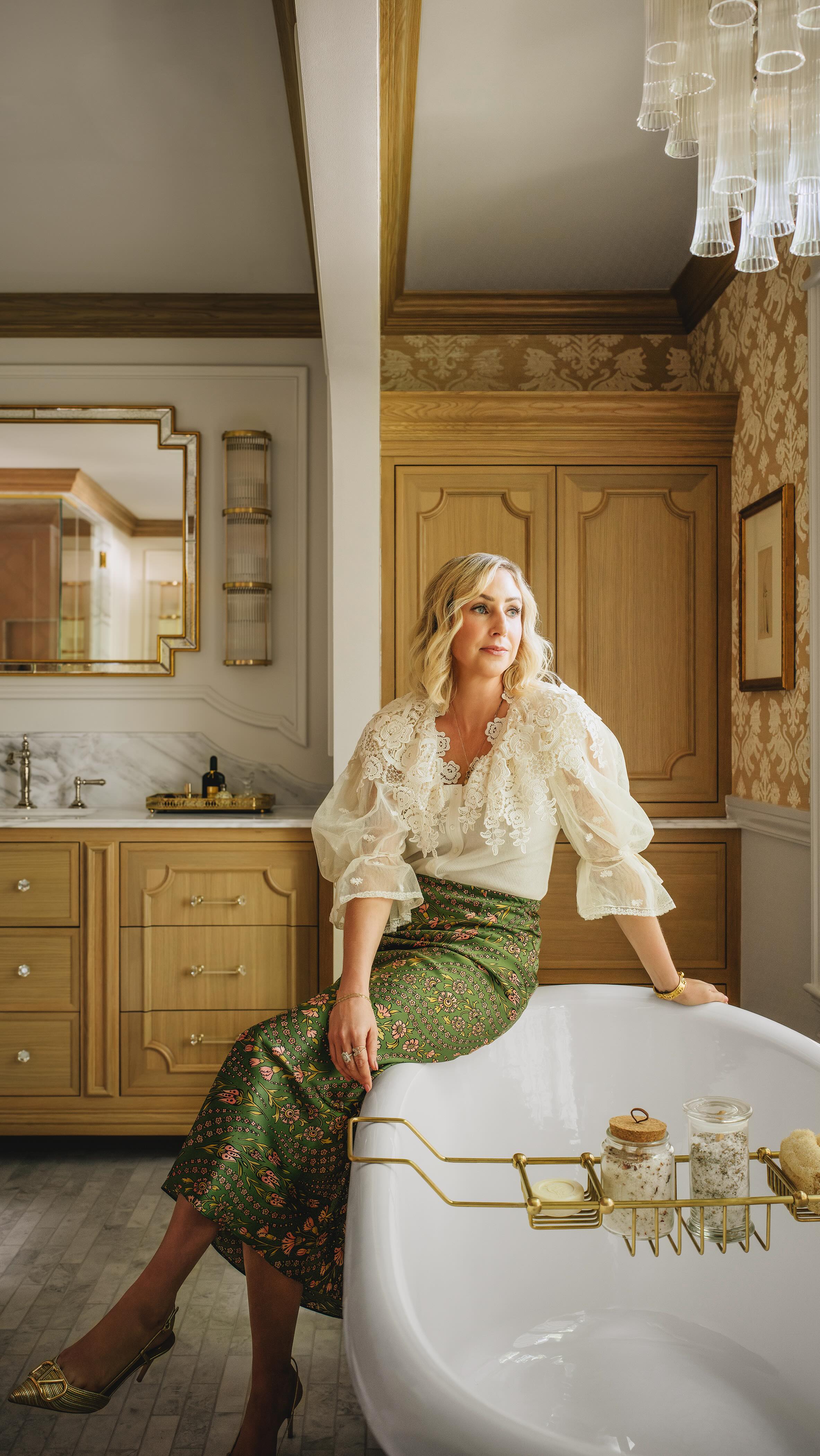 Instagram post by @tiffanyskillinginteriors for KOHLER. Caption reads: { My Love for Cast Iron in Designs }
As a....