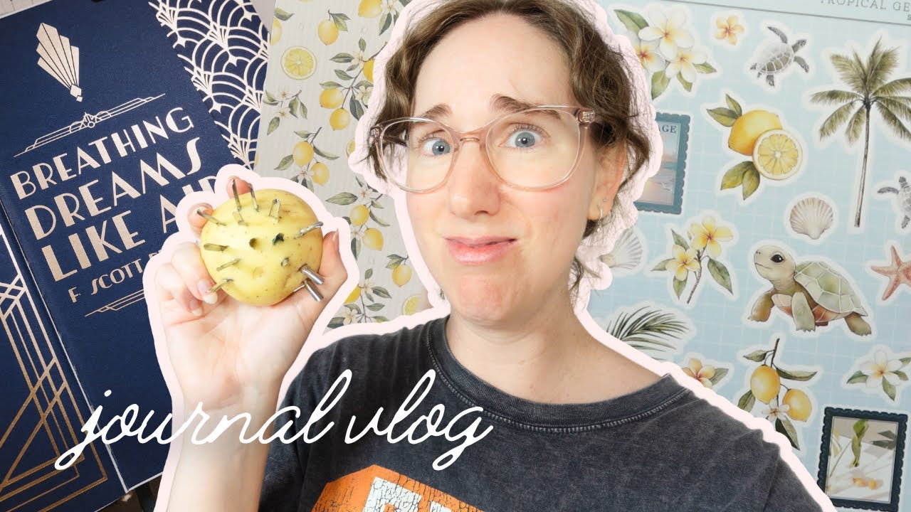 YouTube post by @ErinSmith for Toms Studio. Caption reads: This potato made my calligraphy better ✨ Journal....