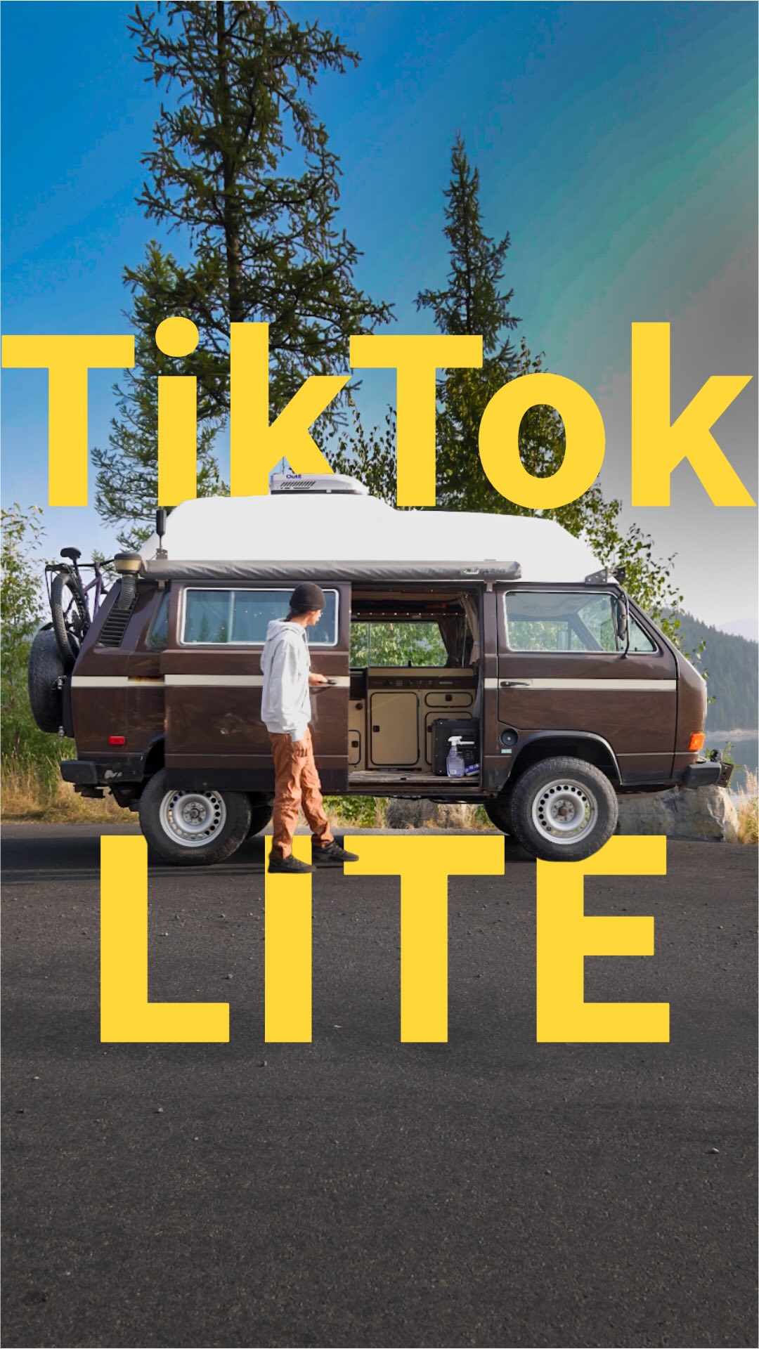 Instagram post by @sebastianstonum for Tiktok. Caption reads: Staying connected with TikTok lite in these remote....
