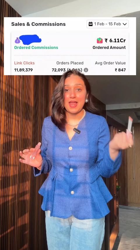 Instagram post by @shanu_trends_ for Wishlink. Caption reads: [...] CREATE BUT EARN TOO!!💰 Join....